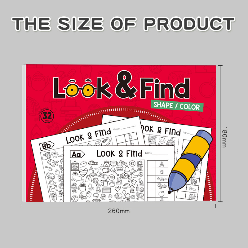 Cross-Border New Product Find Book Look and Color Find Coloring Book Kidsren's Painting Book Pictures