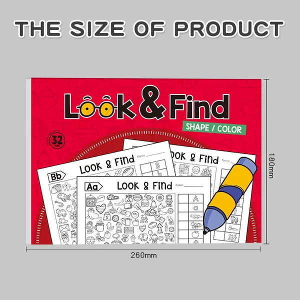 Cross-Border New Product Find Book Look and Color Find Coloring Book Kidsren's Painting Book Pictures