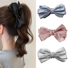 大号蝴蝶结发夹香蕉夹竖夹女2025新款高级感马尾夹扭扭夹发卡头饰