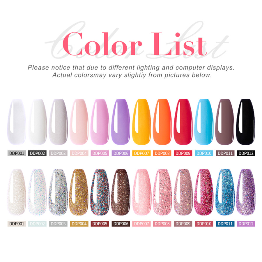 Traje de polvo DP de uñas transfronterizo Infiltración de Arte de uñas Traje de polvo Dip Powder Kit de uñas Polvo de Arte de uñas