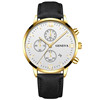 Men's watch, swiss watch for leisure, quartz watches, calendar, belt