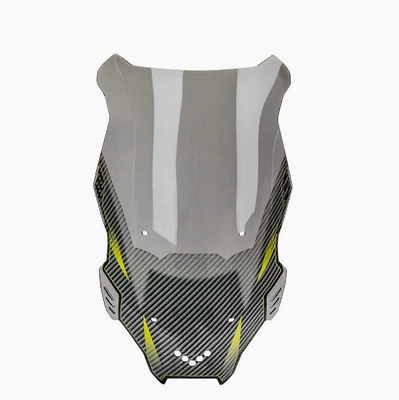 Suitable for Honda Adv150 19-21 Adv160 22-26 Modified Front Windshield Deflector Windscreen (Motorcycle front windshield) - black