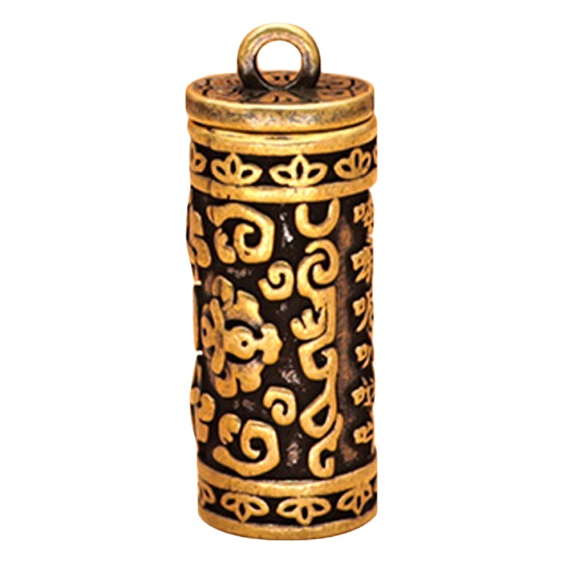 Yan yan mantra colgante cinabrio columna hueca gawu caja llavero colgante día del padre pequeño regalo adornos de una sola pieza entrega