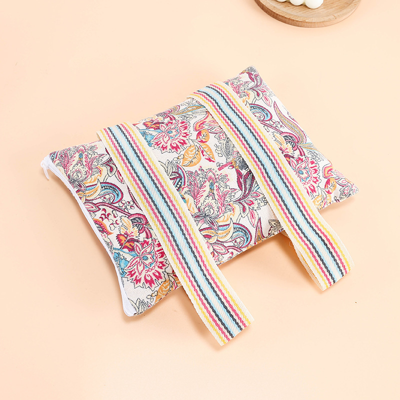 花色热敷布袋大容量粗盐红豆中药粉收纳袋医用理疗热敷包批发