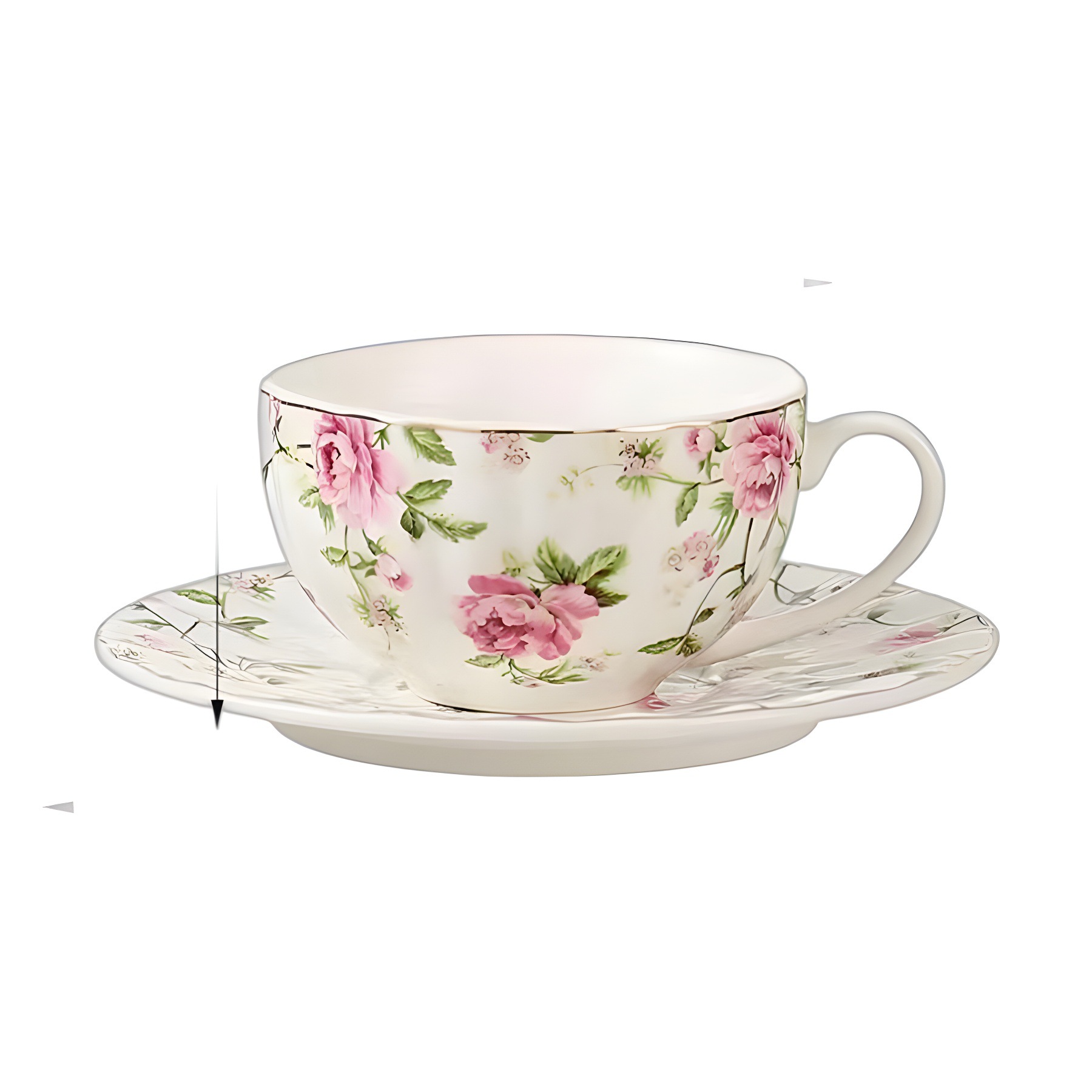 Gran por mayor taza de café europea para mujeres pequeñas lujosas caseras simples elegantes lindas pequeñas frescas tazas de té de cerámica plato