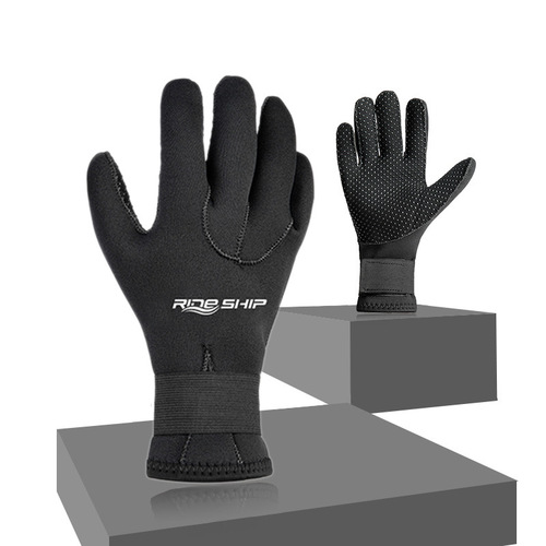 Underwater Warm Swimming Equipment: Snorkeling Insulating 3mm Diving Gloves, 5mm Diving Socks, Diving Hat, Waterproof Long Socks