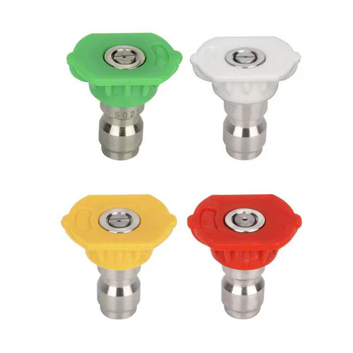 1/4 high-pressure car wash machine quick-connect water nozzle spray head spray tip spray nozzle fan-shaped fast connection cleaning gun head accessories
