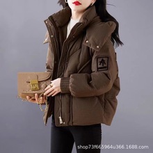 短款羽绒棉服女冬2024新款小个子时尚洋气时尚加厚保暖美拉德外套