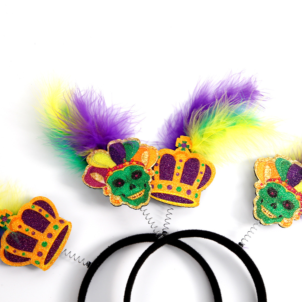 Carnival Cute Feather Plastic Party Festival Headband display picture 3