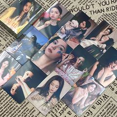 周也鐳射小卡55張為有暗香來周邊同款拍立得自印小卡片閃卡LOMO卡