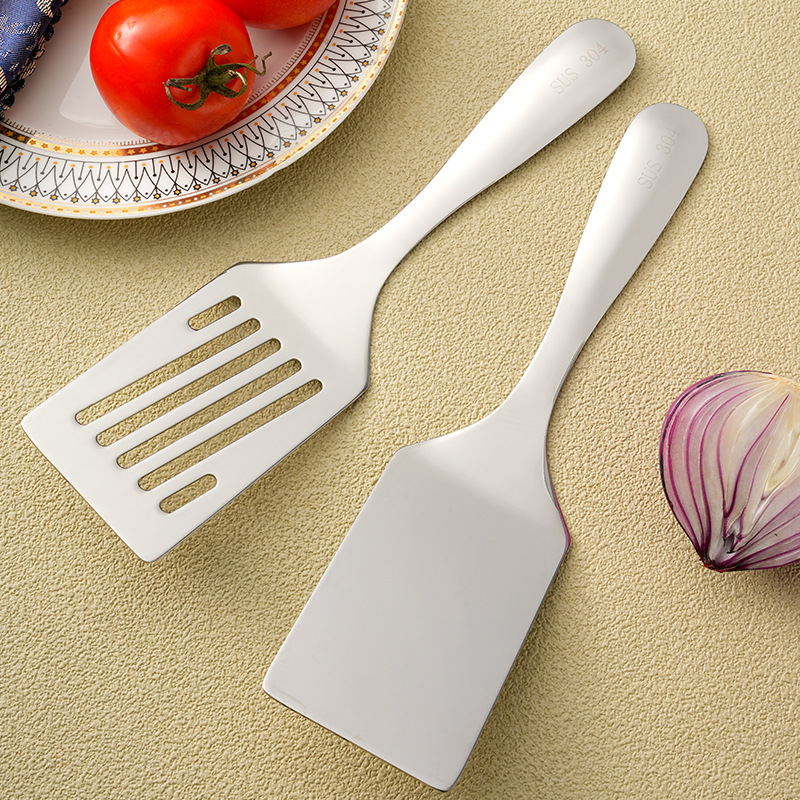 304不锈钢小煎铲铁板烧铲子日式料理牛排铲刀漏铲家用烙饼工具铲