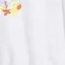 货号25A968秋冬新款日系彩色花朵字母印花休闲圆领情侣卫衣