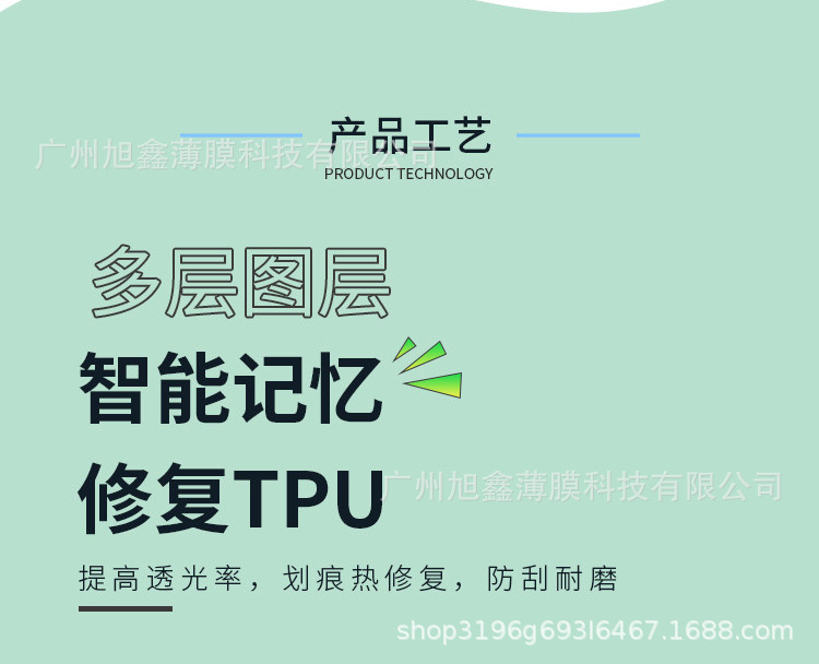 Tpu Light-Controlled Color-Changing Film Car Headlight Protective Film Anti-Scratch Sticker Film Tail Light Car Window Solar Film Anti-Scratch