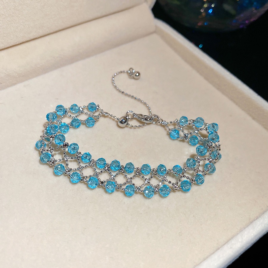 Pulsera 27 - plata - azul