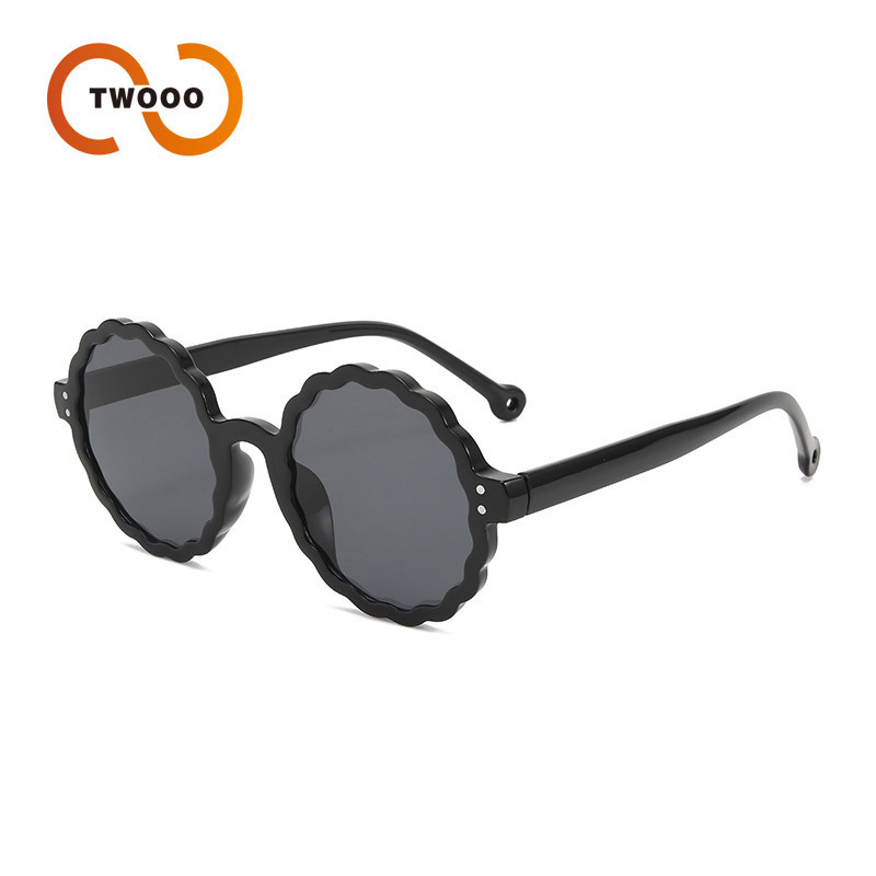 Two circles European and American fashion flower frame sunscreen sunglasses cross-border net red street women's sunglasses T1135 Two circles European and American fashion flower frame sunscreen sunglasses cross-border net red street women's sunglasses T1135