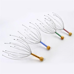 鋼線の頭のマッサージ器の八爪の魚の頭皮は爪の魂の抽出器をマッサージします。