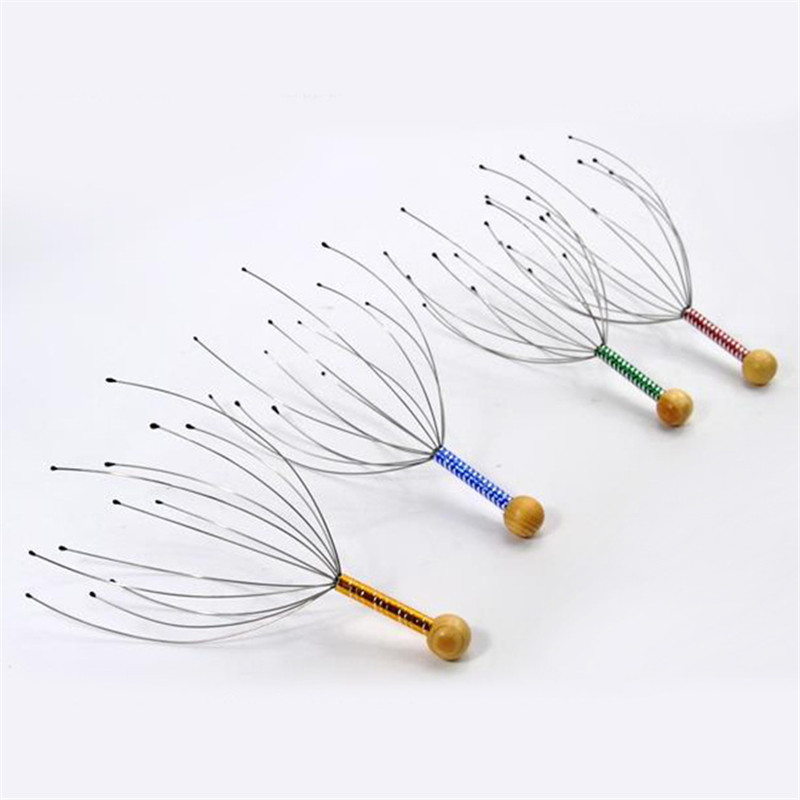 鋼線の頭のマッサージ器の八爪の魚の頭皮は爪の魂の抽出器をマッサージします。|undefined