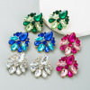 Brand metal glossy trend advanced earrings, high-quality style, wholesale