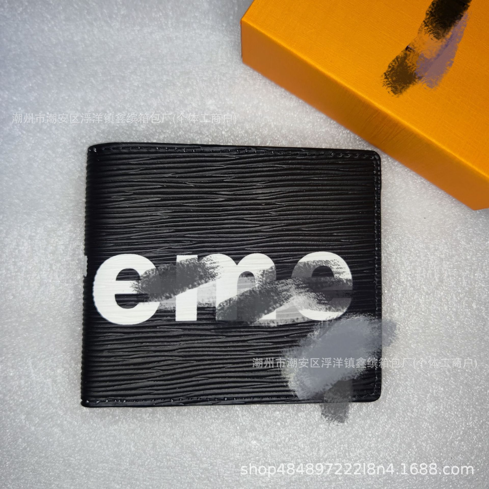 Cartera de moda de hombre transfronteriza europea y americana corta billetera de cuero real plegable para mujeres embalaje de cartera de suministro de comercio exterior Q217