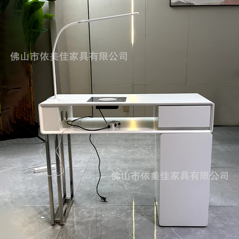 Salón de belleza Mesa de uñas Tienda de ropa moderna simple Bar de bodas Mostrador de caja Mostrador de belleza médica de salón de lujo ligero