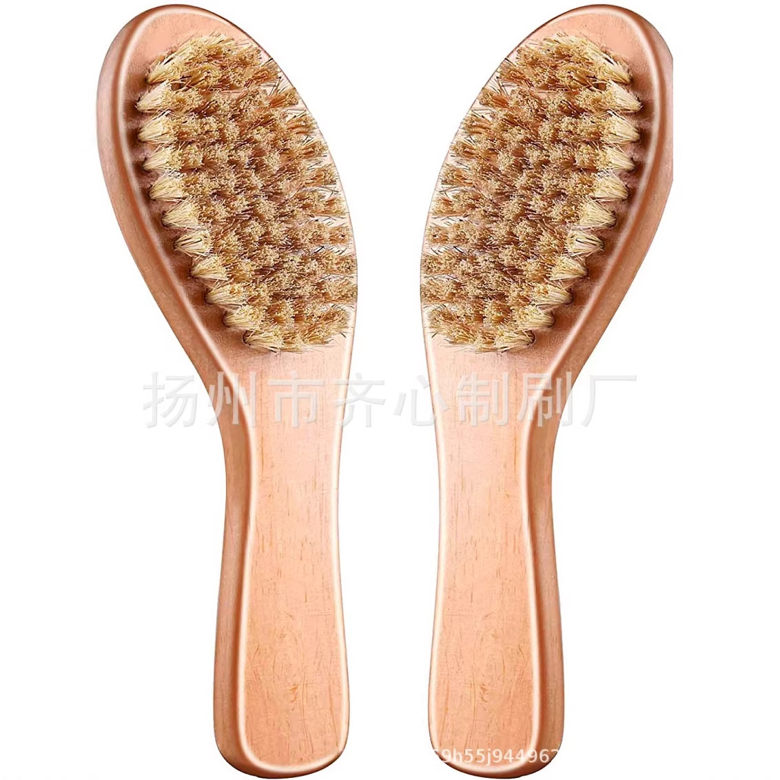 木の柄のオイルブラシの高級な豚のたてがみのブラシの木の取っ手の清潔なブラシの異形のハンドルのブラシの靴の看護の清潔なブラシ