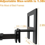防滑床垫垫片 6 件装，金属床架床垫固定夹，加厚加宽防滑挡板，