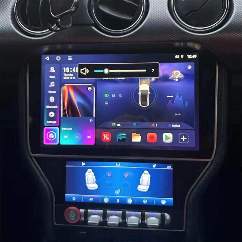 Подходит для Ford Mustang 2015–2021, Android-навигатор 11,5" + 6,95" окта‑кор, 8+256 ГБ