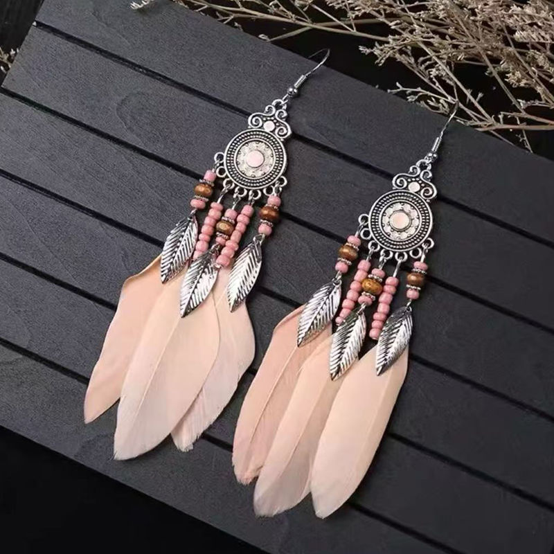 38-retro long feather