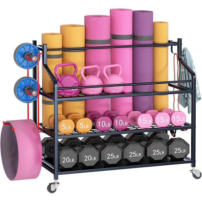 Yoga Mat Storage Rack Home Fitness Equipment Storage Rack Basketball Storage Basket Dumbbell Storage Small Yoga Mat Storage Rack Home Fitness Equipment Storage Rack Basketball Storage Basket Dumbbell Storage Small