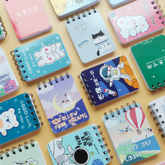 ミニ漫画ノート A7 ノートブックかわいいコイルノートルーズリーフノートブック学生メモ帳ギフト子供の文具卸売