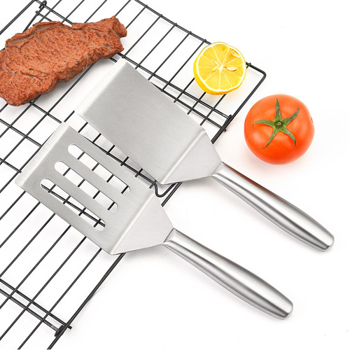 Hollow handle stainless steel steak spatula Steak spatula Teppanyaki spatula cooking spatula barbecue tool baking spatula