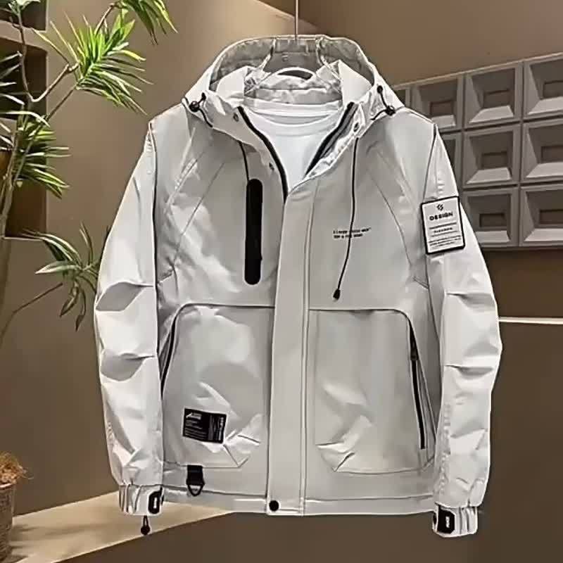 Casual Jacket Men's Winter New 2025 Popular Fashion Brand Loose Hooded Workwear Quilted Jacket Jacket
