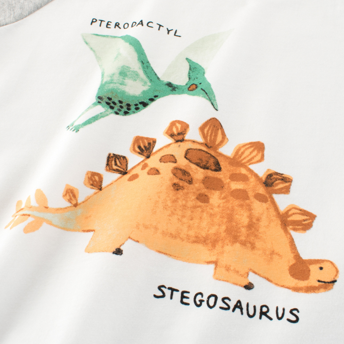 27kids comercio exterior ropa para niños verano nuevo estilo para niños camiseta de manga corta ropa de bebé para hombres top de dinosaurio de dibujos animados al por mayor
