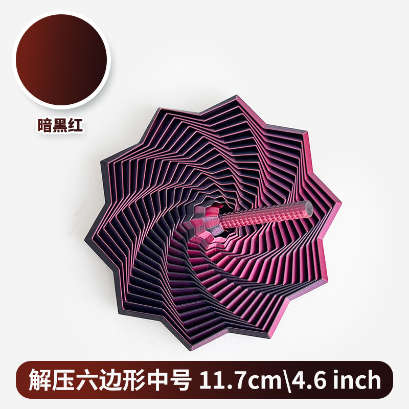 跨境热销减压3D打印感官烦躁之星六边形带手柄解压多边形玩具批发|undefined