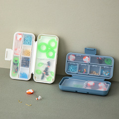 Portable Fishing Gear Storage Box Divided Accessories Storage Box Multi-functional Sealed Waterproof Fishing Hook Storage Box Fishing Supplies