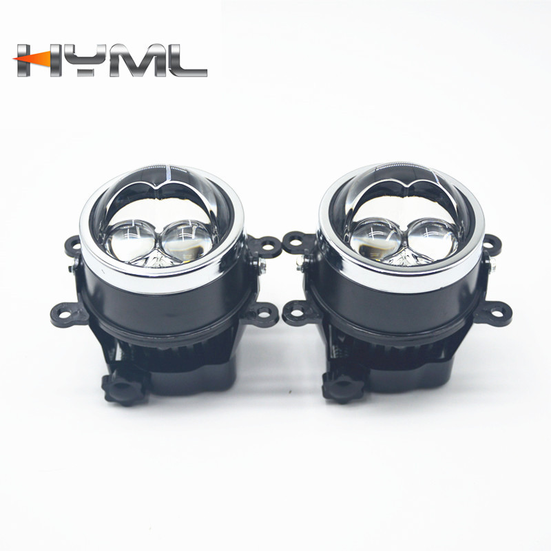 Aplicable a 06 - 12 Previa doble luz directa láser de niebla LED doble lente de luz de niebla de luz