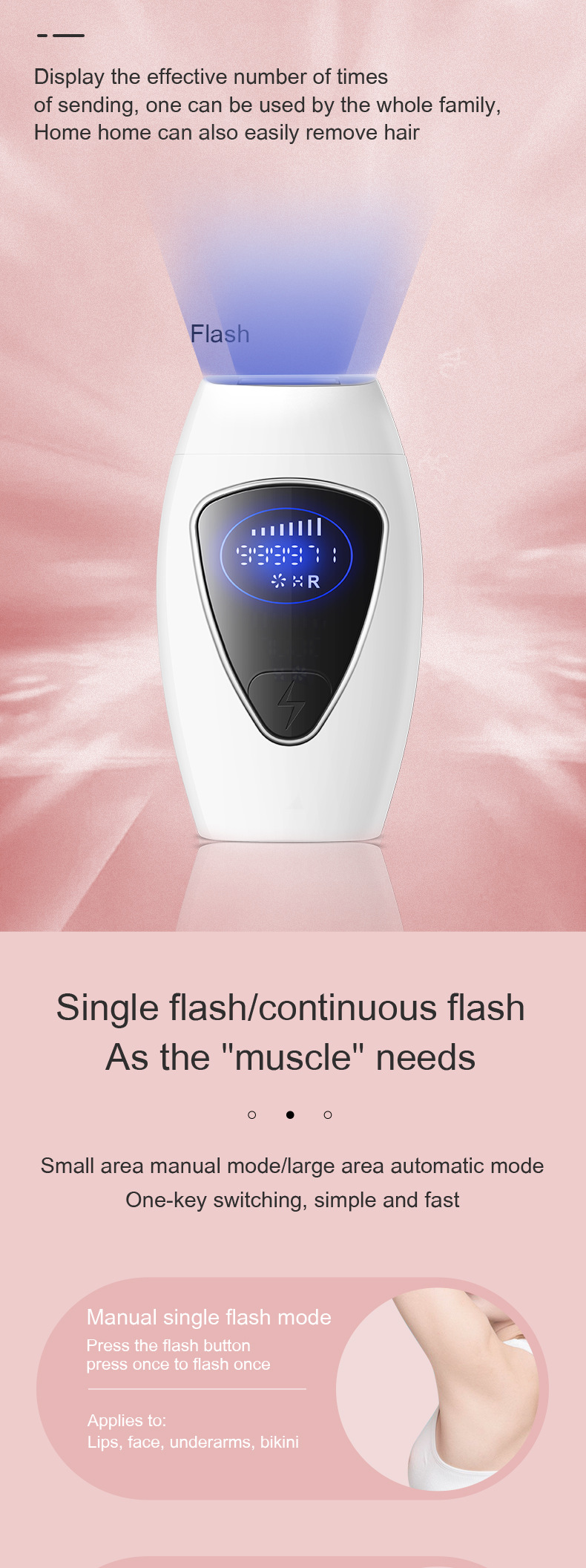 Permanent Hair Removal Device For Home Use With Flashes System_voghion.com