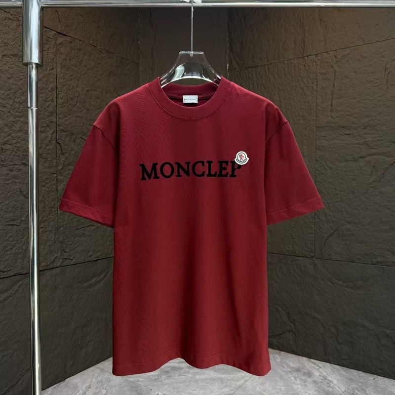 高バージョンの新しい植毛Monモンフルプリントクレア口ベルクロ半袖ユニセックスTシャツトップカップル着用|undefined