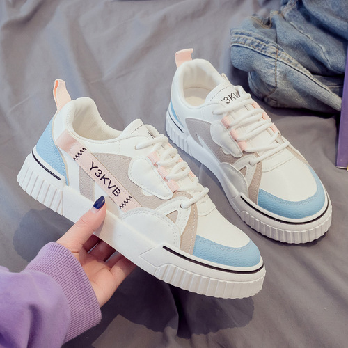 2024 Spring New White Shoes Women's Shoes Student Breathable Versatile Sports Casual Dad Shoes Soft Soled Spring and Autumn