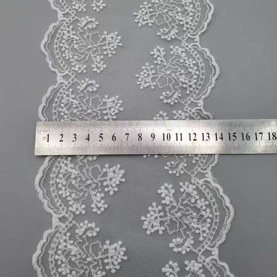 Bilateral Milk Silk Lace Mesh Embroidered Lolita Cuff Skirt Accessories Mesh Mesh Lace