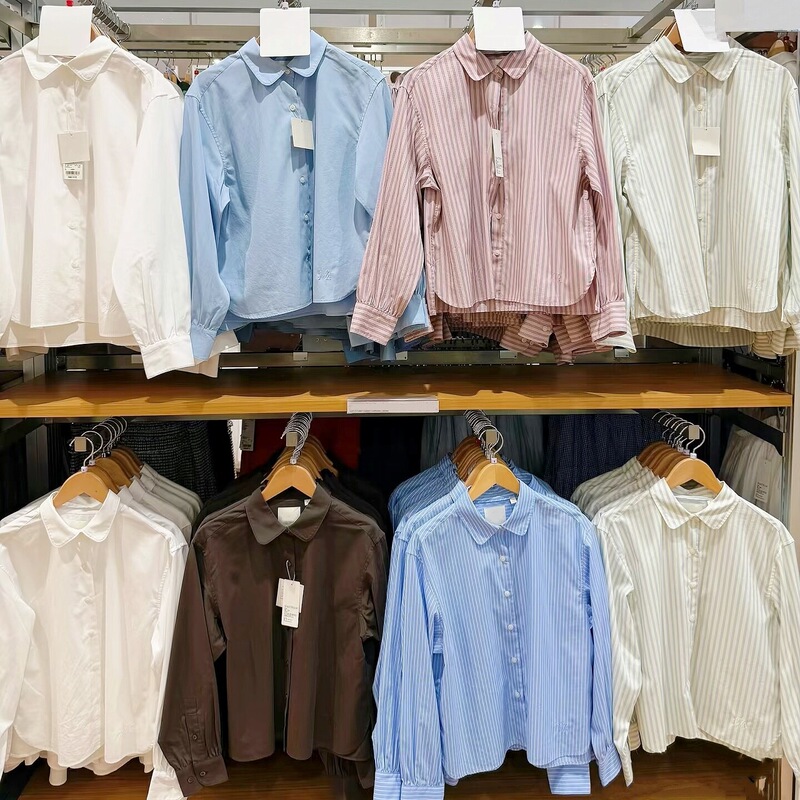 Cotton striped lantern sleeve shirt/long sleeve women's shirt air conditioning shirt R489509 489427 488560 Cotton striped lantern sleeve shirt/long sleeve women's shirt air conditioning shirt R489509 489427 488560