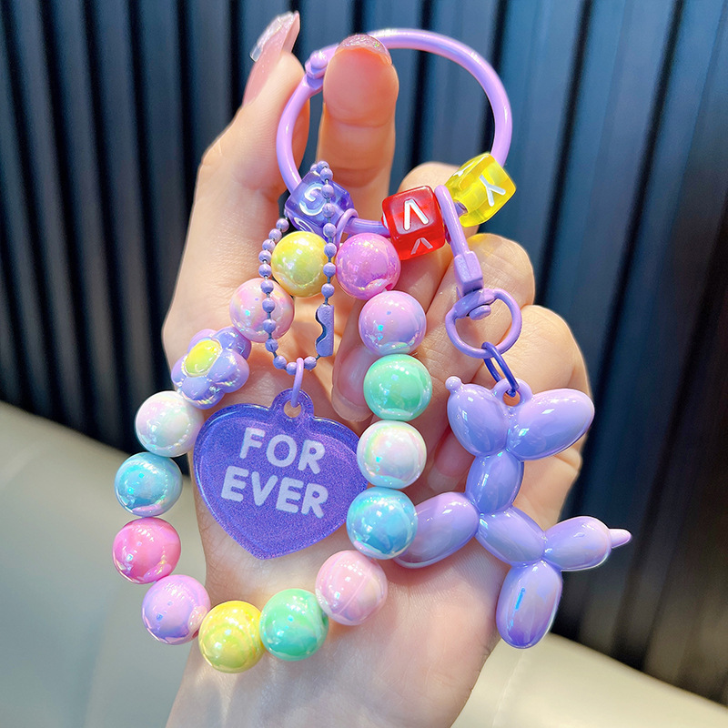 Cuentas de asiento osos colgantes de llaves de bolsos acrílicos exquisitos colgantes de llaves de automóvil colgantes pequeños regalos al por mayor