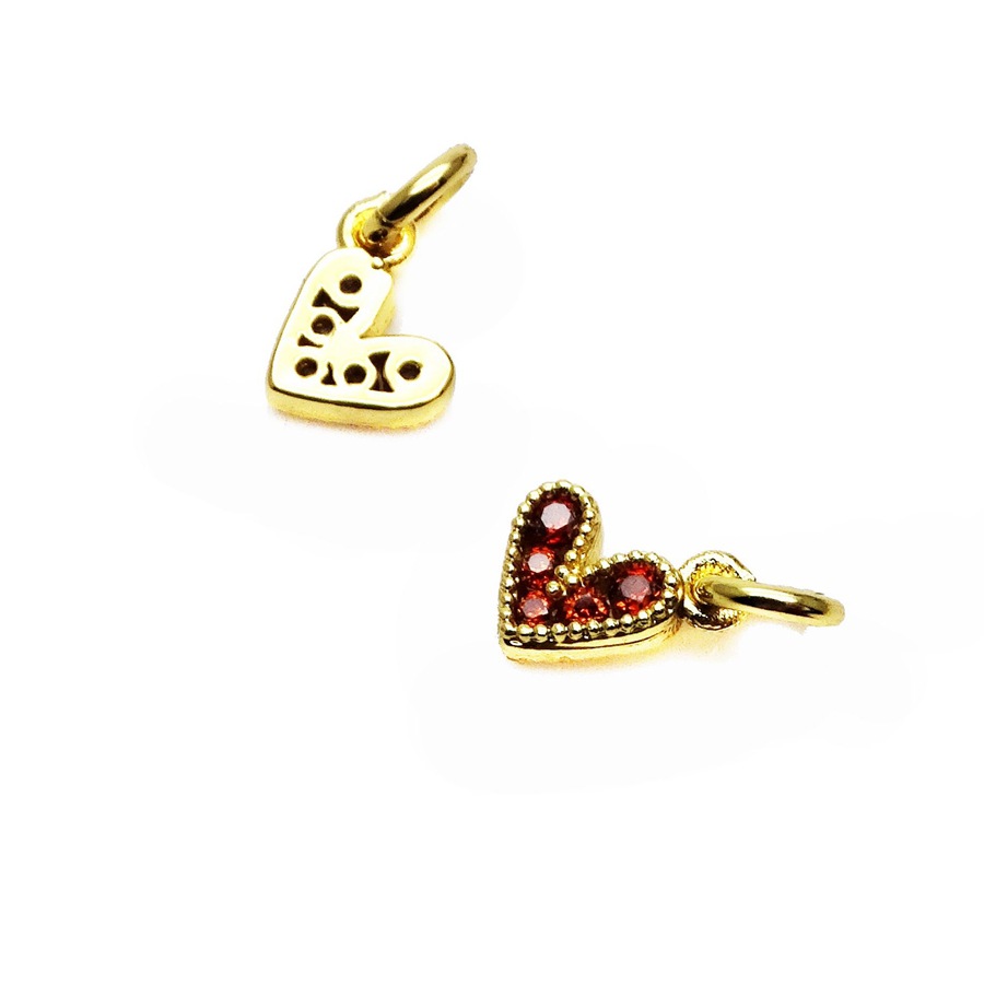 2g Weight Pendant Jewelry Making Type 10*10mm, 6*6mm Jewelry Making Size Zircon Inlay Material DIY Jewelry Accessories Classification 1 Piece Quantity Copper Material Heart Shape Pattern Inlay Design Sweet Style 1 Piece 10*10mm 6*6mm Copper Zircon Heart Shape Pendant 10
