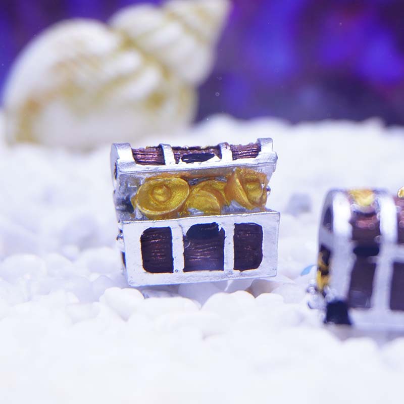 Caja del tesoro submarina acuario pecera paisajismo micro paisaje musgo pequeños adornos retro jungla accesorios de decoración al por mayor