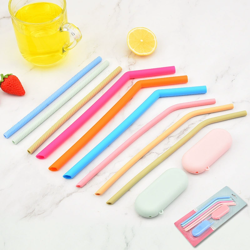 Силиконовая соломка Амазонка силиконовая соломка изогнутая соломка фруктовый сок чай напиток коктейль силиконовая соломка
