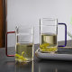 Thickened Crescent Cup filter tea separation green tea cup flower tea cup tea cup office water cup with handle glass
