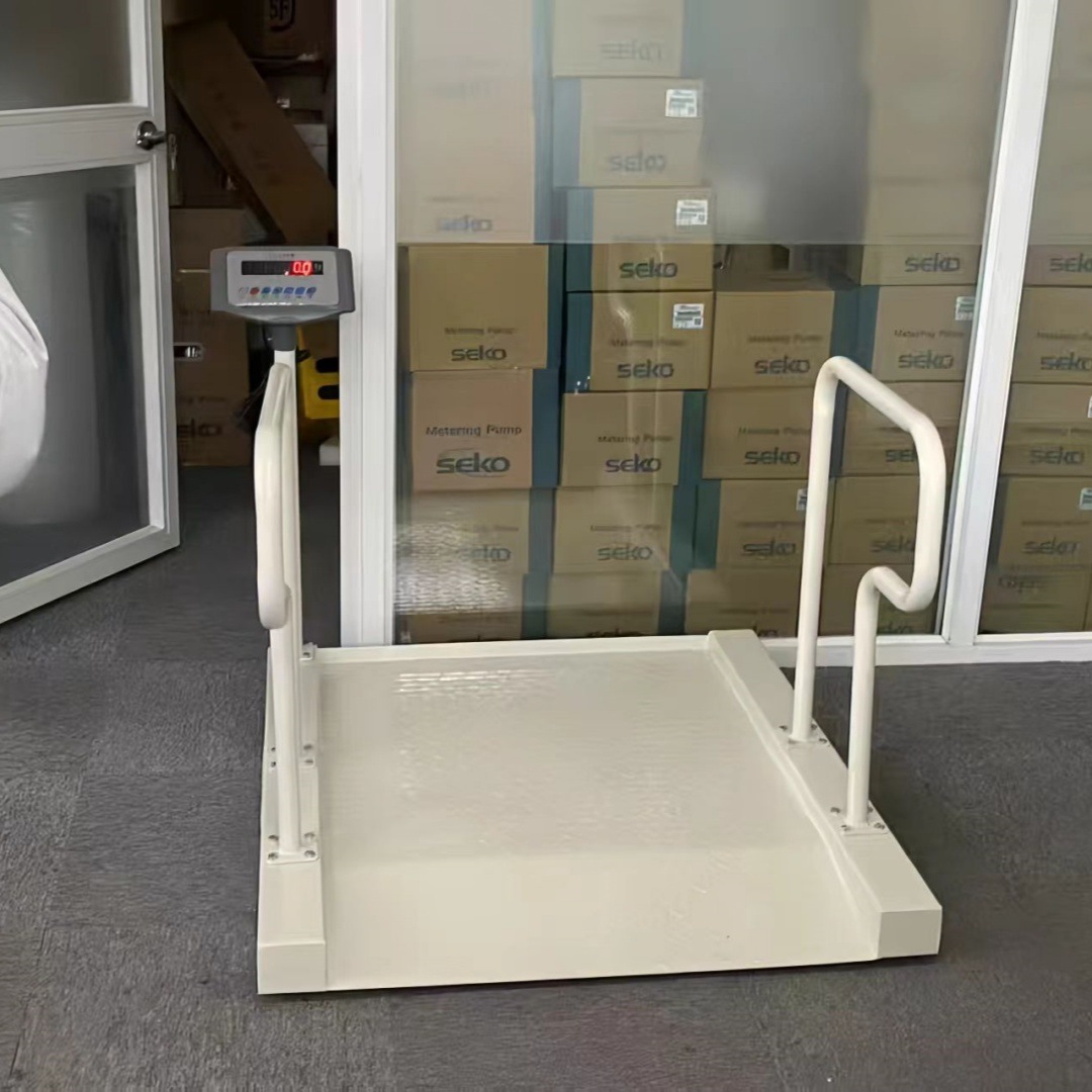 Wheelchair Scale with Ramp 150kg Patient Weighing Special Equipment Functional Optional Wheelchair Platform Floor Scale