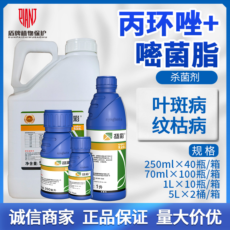 先正达扬彩 18.7%丙环唑·嘧菌脂 纹枯病叶斑病稻曲病杀菌剂农药