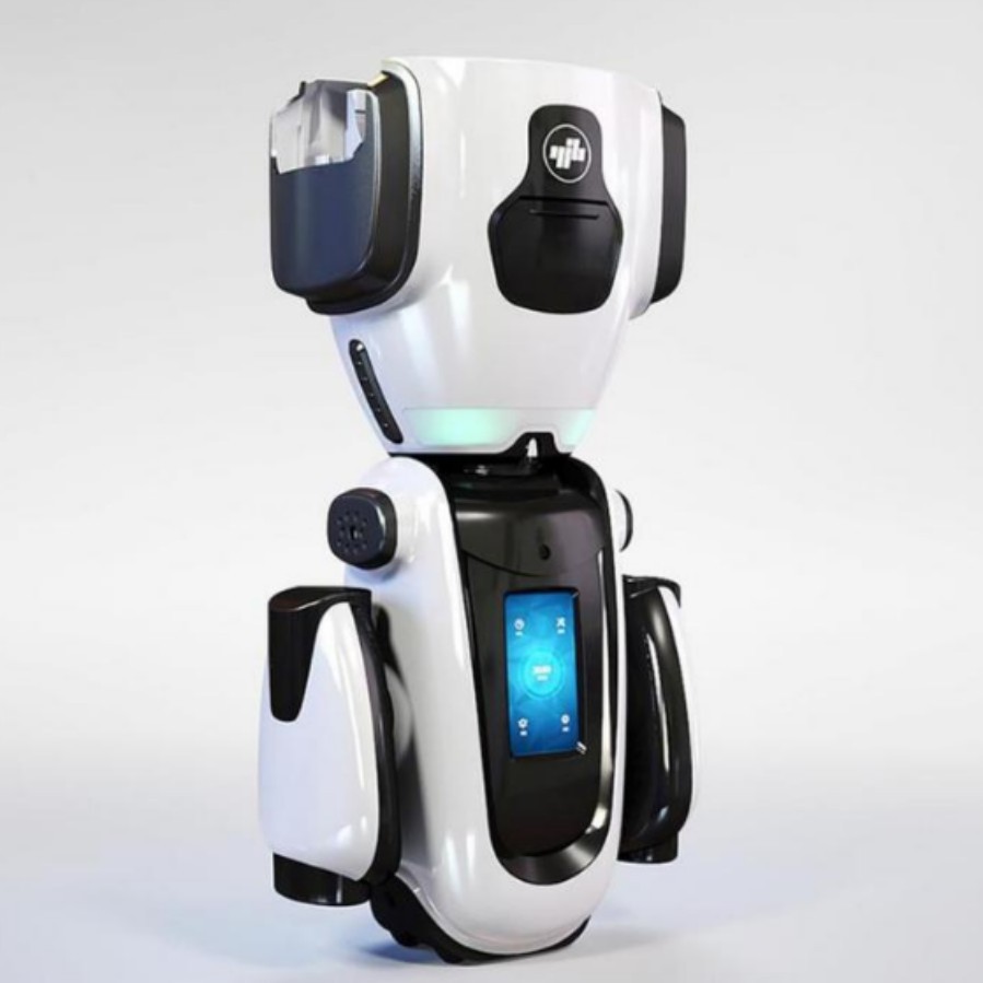 Robot de patrulla inteligente colgado en pared utilizado en talleres de prisiones en áreas mineras