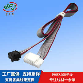 金丰盛直供PHB双列带扣连接线2.0公母线束PHB2.0智能门锁端子线